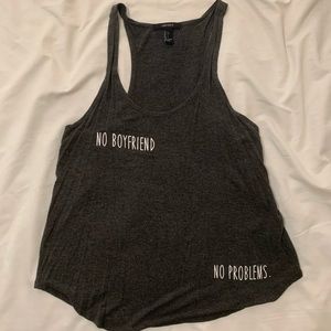 Forever 21 gray tank top